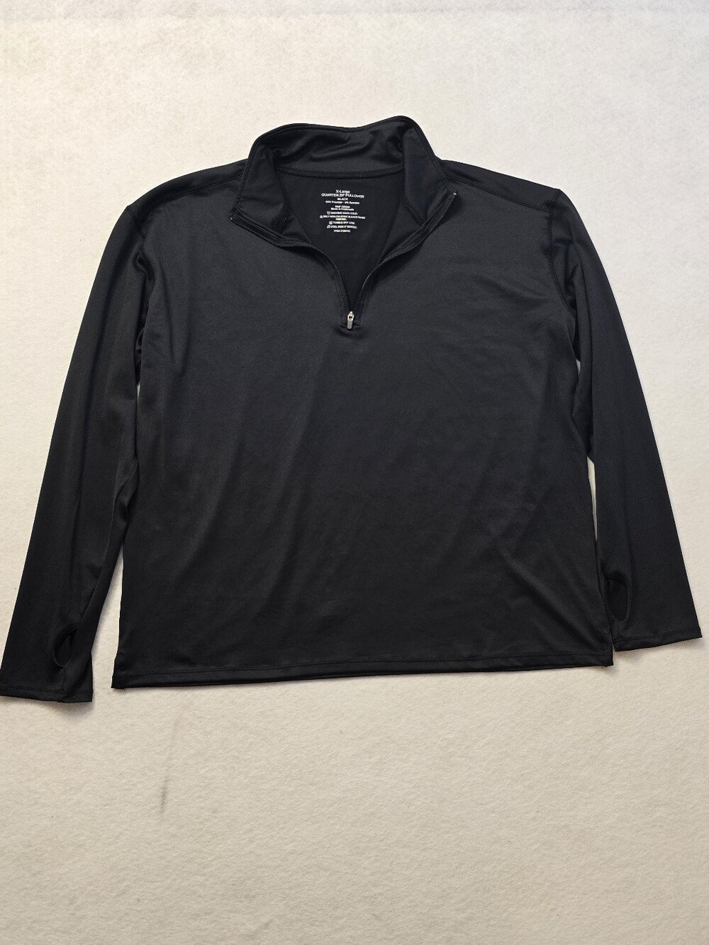 Black Quarter-Zip Performance Pullover